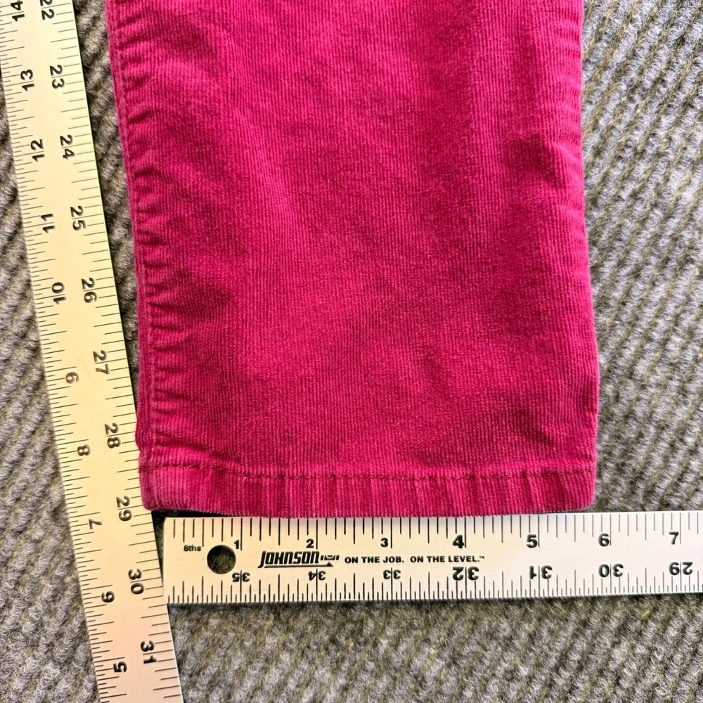 l.e.i. Ashley Lowrise Skinny Corduroy Pants Magenta Pink Womens Size 11 Regular